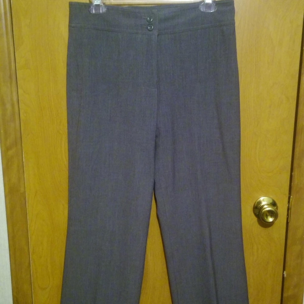 Haggar Grey Dress Pants Size 8P Average Like New